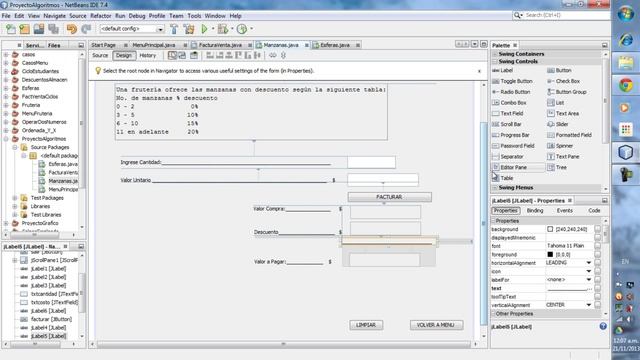 JFrame Java Net Beans смотреть онлайн
