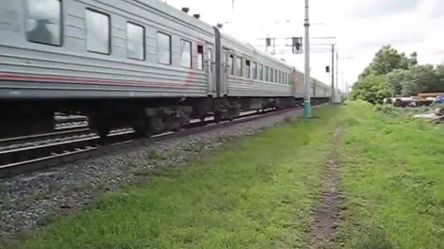 Электровоз ЧС2К-745 (ТЧЭ-10) со скорым поездом №066Й Москва - Тольятти. смотреть онлайн