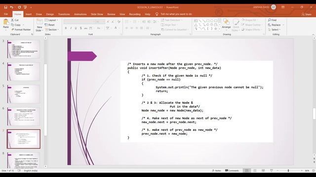 INSERTION IN SINGLE LINKED LIST- JAVA PROGRAM смотреть онлайн