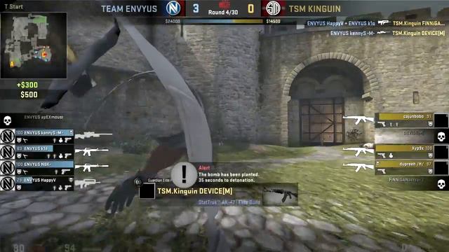 CS:GO - TSM vs EnVyUs - de_cobblestone B-site Execution смотреть онлайн