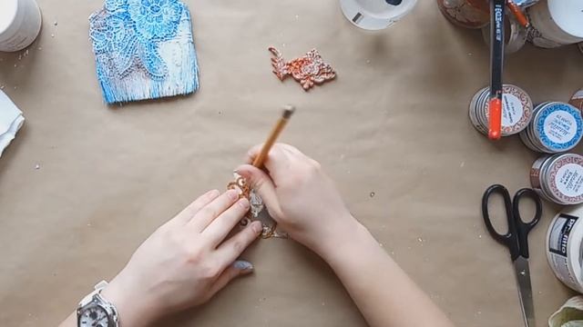 DIY/ мастер класс делаем альтер кисть в техниках микс медиа