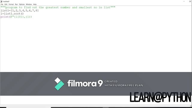 Finding greatest and smallest no in python.|PYTHON | PROGRAMMING смотреть онлайн