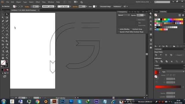 Tutorial Cara Mudah Membuat Logo 3D Menggunakan Adobe Illustrator, Untuk Pemula смотреть онлайн