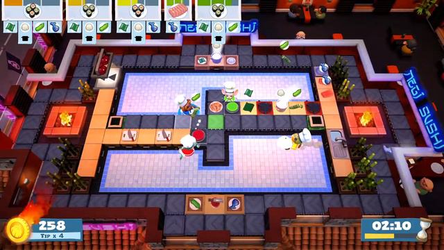 Overcooked 2 Funny Moments - Rage Compilation, Level 5-3, Level 6-2, Yelling, Last Level, Ending смотреть онлайн