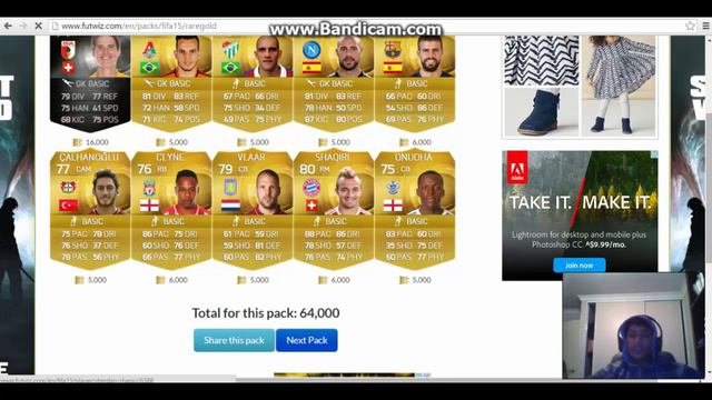 Futwiz packs opening| fifa15| Best packs ever must watch till end!! смотреть онлайн