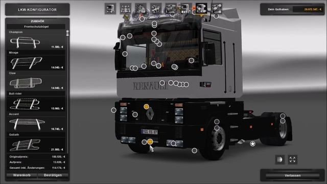 [ETS2 v1.23] Renault Truck Mega Pack v3.1 + Cabin DLC *4-Versions* смотреть онлайн