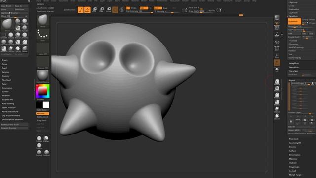 056 ZBrush 2021.5 - Thick Skin Basics! Limit the Influence of your Brushes in Creative Ways!.mp4 смотреть онлайн