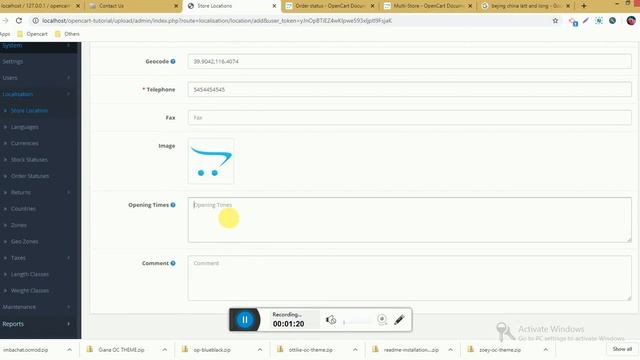 How to Configure the Store Location & Manage in Opencart 2021 - Tamil смотреть онлайн