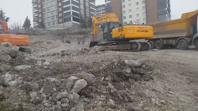 HYUNDAI 290 LC 7 EKSKAVATÖR TAS YUKLEME HITACHI ZAXIS 280 LCH KIRICI CALISMASI