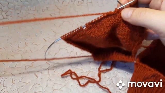 Носки на круговых спицах с косой смотреть онлайн