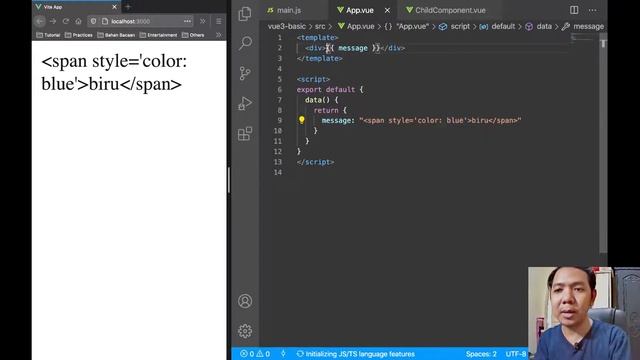 Vue 3 Dasar #12: v-html - Indonesian смотреть онлайн