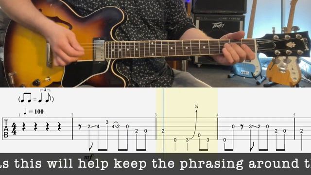 Boom Boom - Intro Riff - John Lee Hooker - Guitar Play Along - Backing Track - Lesson - Rolling Tab смотреть онлайн