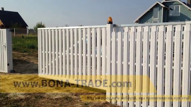Как открываются ОТКАТНЫЕ ворота с автоматикой смотреть онлайн