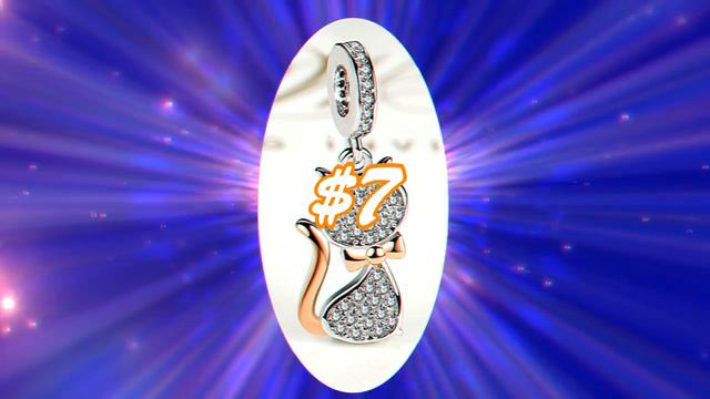 s925 Sterling Silver Cat Charm Sale - Fits Pandora Bracelets смотреть онлайн