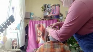 Стрижёмся после химической завивки.Красимся ободоком.Делаем укладку дифузором.
