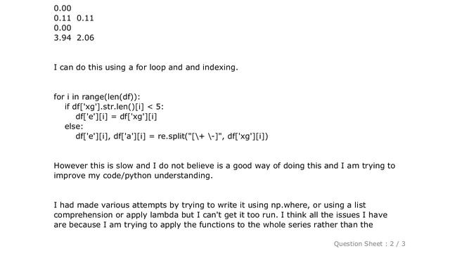 Pandas : iterating re.split() on a dataframe смотреть онлайн