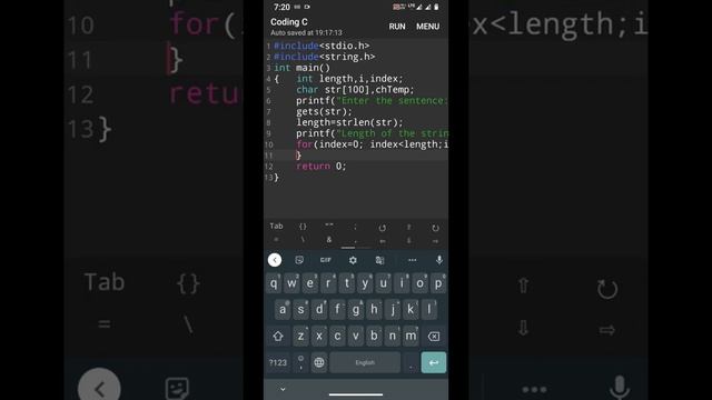 Size of string and Vowel location || #tech #coding #c #c_programming #programming смотреть онлайн