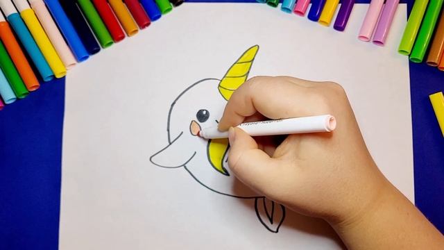 How to Draw a Narwhal. Как нарисовать Нарвала смотреть онлайн