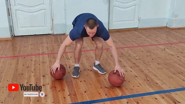 ЭФФЕКТИВНЫЕ УПРАЖНЕНИЯ ДЛЯ ТРЕНИРОВКИ ДРИБЛИНГА В БАСКЕТБОЛЕ // Дриблинг двумя мячами // БАСКЕТБОЛ смотреть онлайн