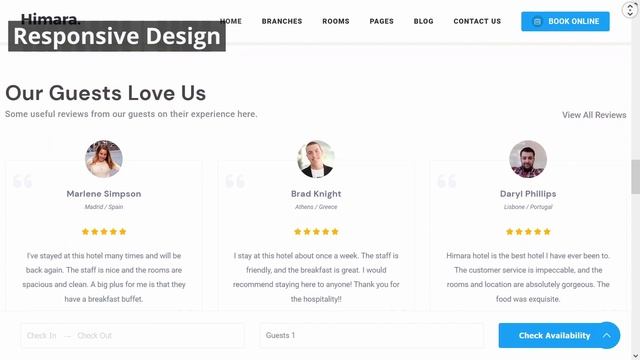Himara Hotel Booking Website ★ WordPress Themes & Templates ★ смотреть онлайн