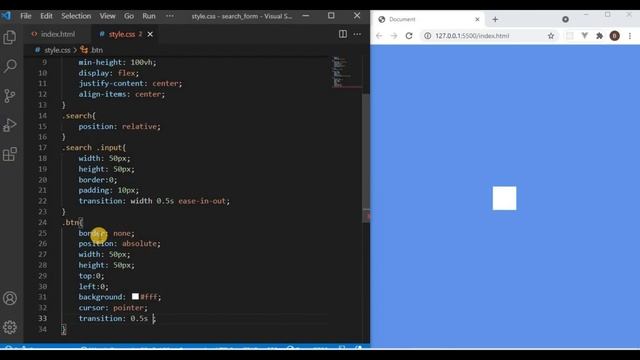 How To Make An Creative Website Search Form Effects Using HTML CSS And JS | Search Button Effects смотреть онлайн