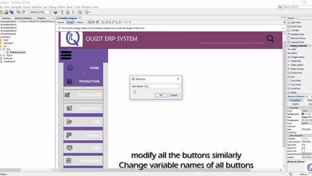Projects | How to create simple java swing UI | Flat Button смотреть онлайн