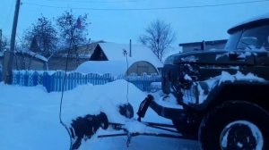 зил 131 с ямз236 уборка снега