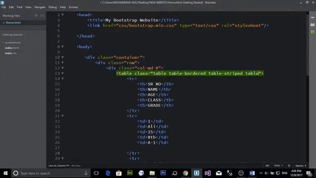 CREATING RESPONSIVE TABLE USING BOOTSTRAP (URDU / HINDI) смотреть онлайн