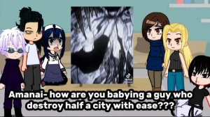 Past Jujutsu Kaisen react to Sukuna Ryomen 2/2 (Go/jo vs Sukuna full fight.)