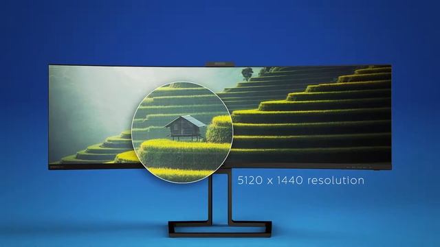 Philips Brilliance 499P9H SuperWide 49" dual QHD monitor смотреть онлайн