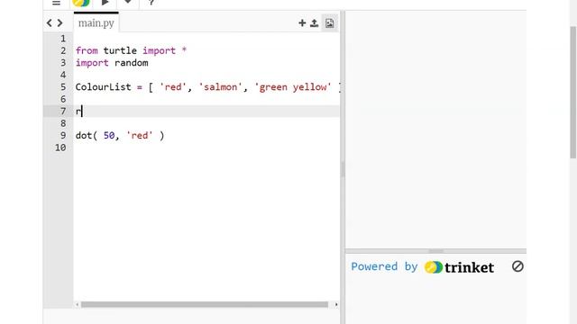 Python Turtle - Picking a RANDOM string / colour смотреть онлайн