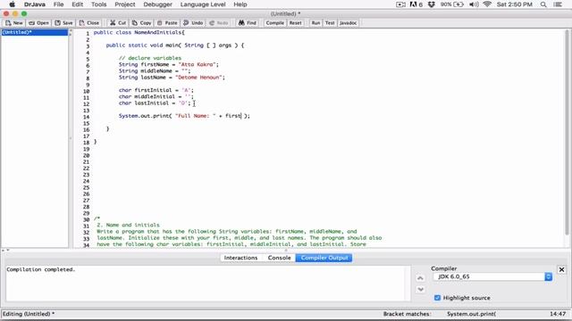 2.2. Name and Initials - Java - ❤️ SOLUTIONS MOVED TO DISCORD ❤️ смотреть онлайн
