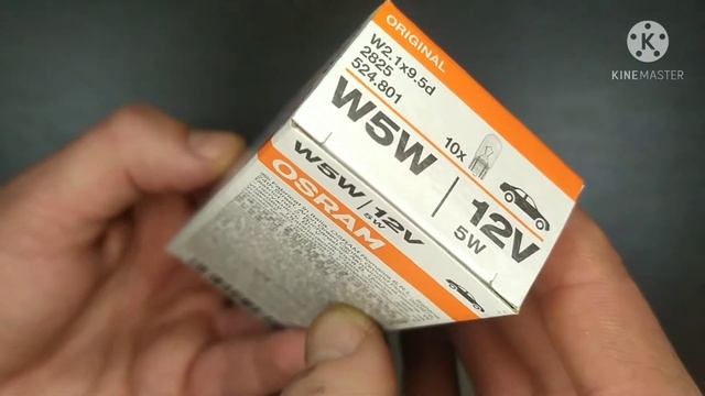 2825 OSRAM Лампа накаливания OSRAM W5W W2.1x9.5d 12V5W 3200K 10шт.