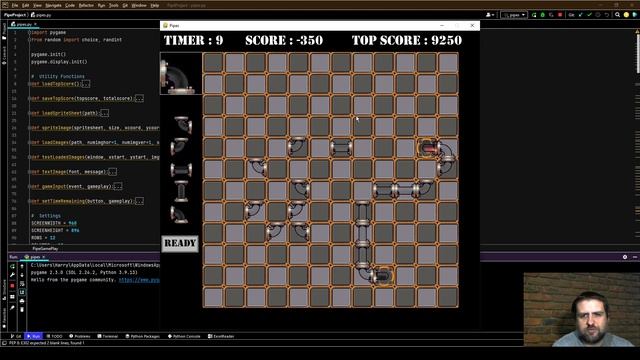 Pipes / Flowy - Demo | Python | Pygame Module | Programming Beginners смотреть онлайн