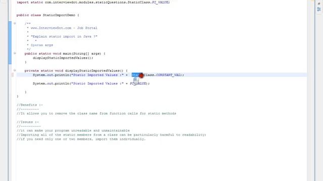Static Import in Java смотреть онлайн