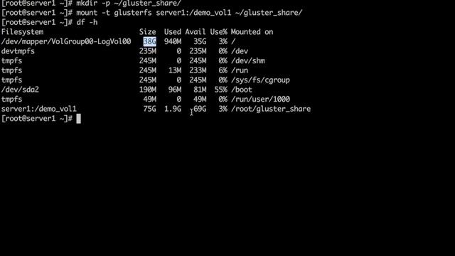 Mounting a GlusterFS Volume смотреть онлайн