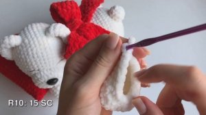 Sleeping BEAR crochet / Part 2 / Crochet bear TUTORIAL / Amigurumi sleeping bear / Plush bear