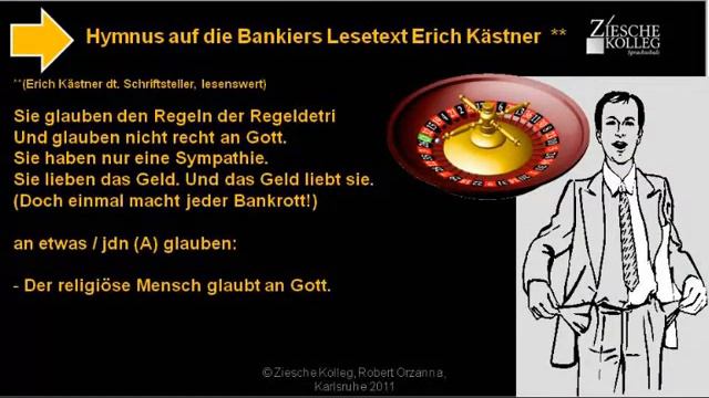 A2-B2 Hymnus auf die Bankiers nach Kästner Lesetext S 06 смотреть онлайн