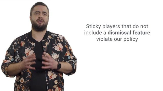 Non-compliant sticky player | Google Publisher Policies смотреть онлайн