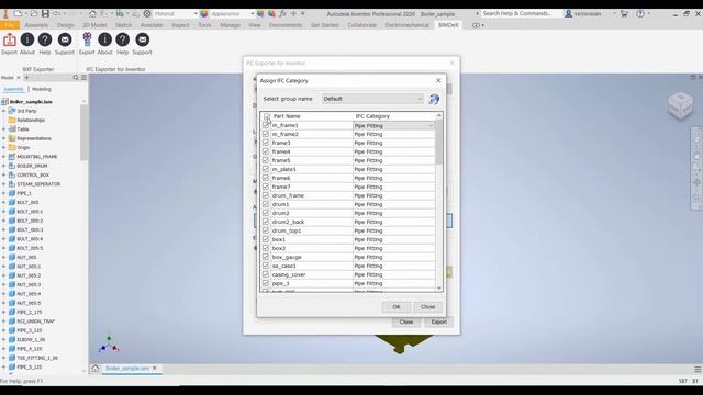 How to export Inventor model to IFC | Inventor to IFC Exporter Walkthrough смотреть онлайн