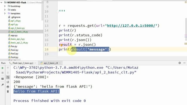 57 Weather REST API using Python Flask عمل خدمة ويب للطقس باستخدام بايثون فلاسك смотреть онлайн