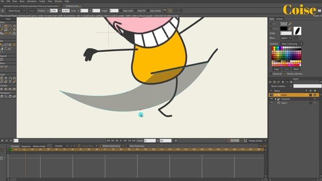 Frame by Frame combined Bone in Moho - Coise - Anime Studio - Moho tutorial смотреть онлайн