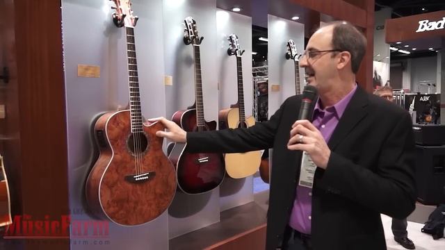 Winter NAMM '12 - Michael Kelly Bubinga Jumbo MKJ91 Acoustic Electric Guitar смотреть онлайн