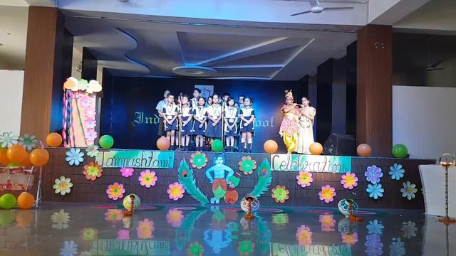 Achyutam keshavam krishna damodaram - janmashtami Celebration - Indus Public School, Hisar смотреть онлайн