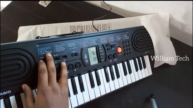 Piano for beginners || casion SA 77 unboxing and review || William Tech смотреть онлайн