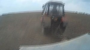 Посев озимого рапса сеялкой СЗ 3.6 и МТЗ 82