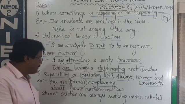 PRESENT CONTINUOUS TENSE Tenses Class-5, Arun's English by NIEOL смотреть онлайн