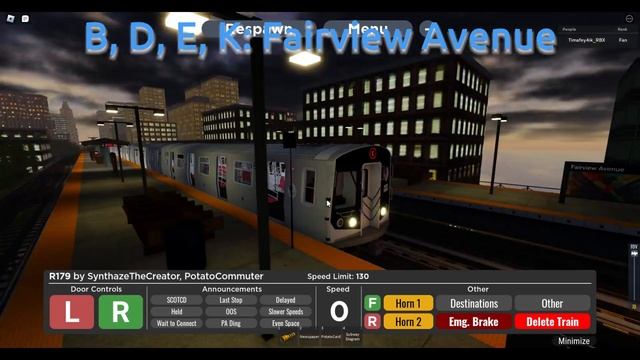 Таймлапс по E линии от Halson Terminal до 57 Street | Roblox - PTA Subway смотреть онлайн