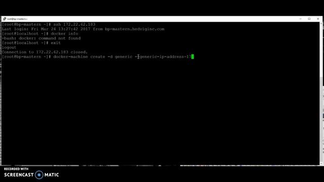Provisioning Docker host with Docker Machine смотреть онлайн