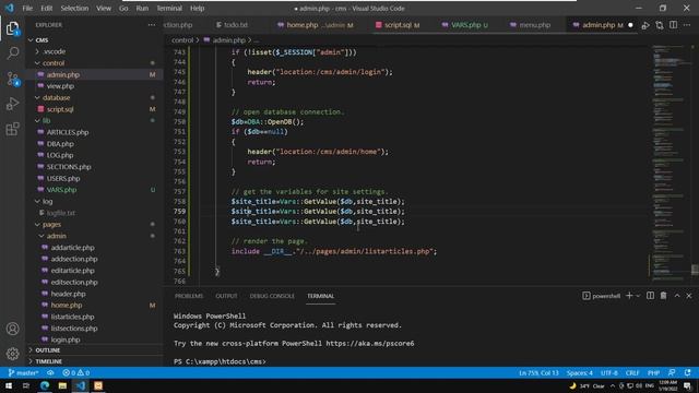 Learning PHP - 034 : Building a simple CMS - Rendering an article, Site header, and more. смотреть онлайн